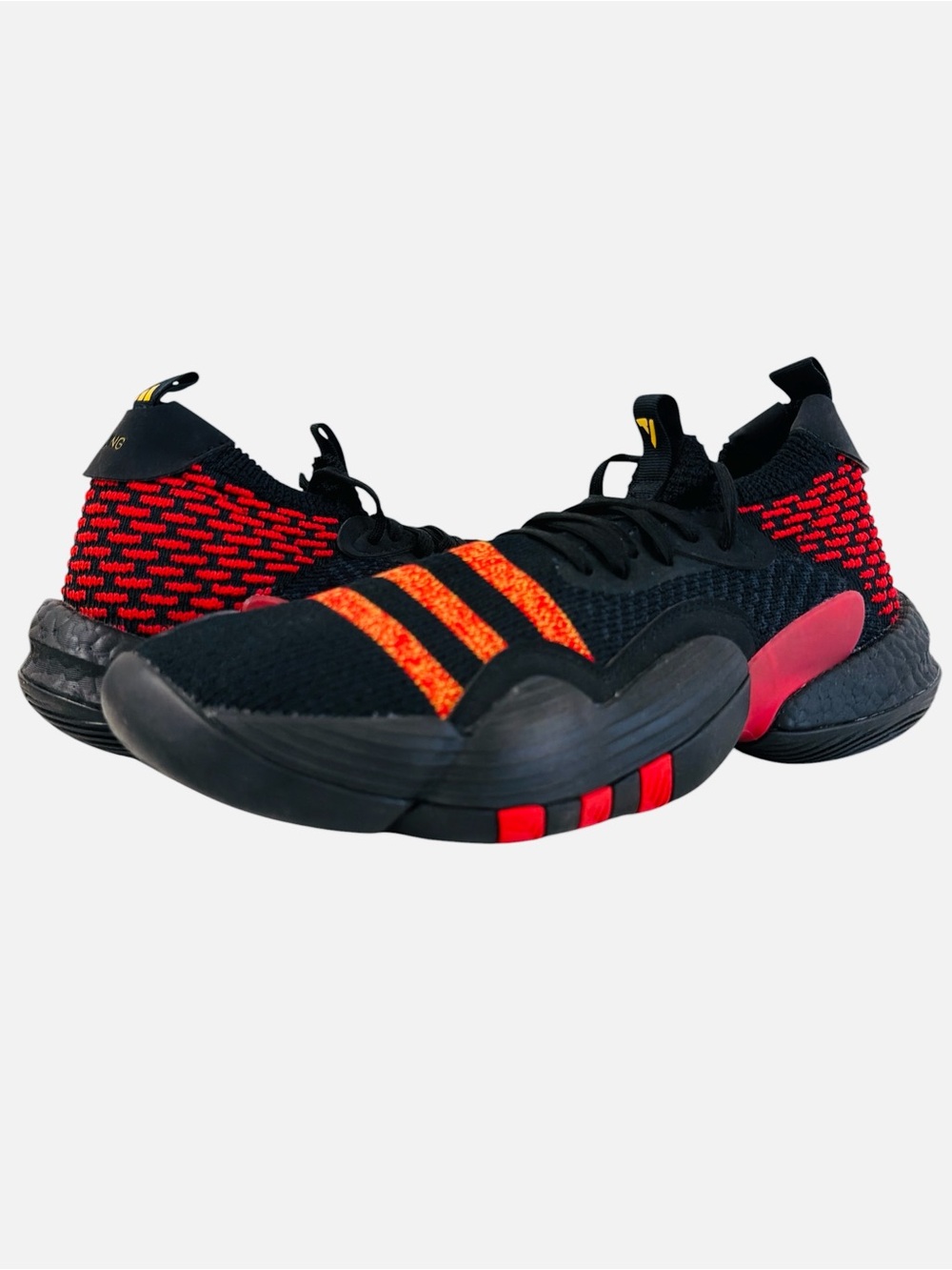 Adidas Trae Young 2 Casual Basketball Shoes Black/Red HQ0986 Men's Size 11
